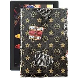 Чехол StatusCASE из экокожи для планшета Lenovo Tab 10 TB-X103f Луи-Витон-коричневый