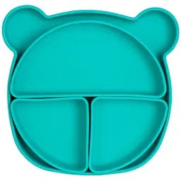 Тарелка секционная Baby Team силиконовая на присоске (6050)