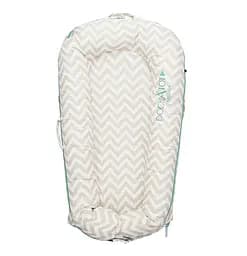 Матрац-кокон DockATot Deluxe+ Silver Lining 85 x 46 см білий з бежевим (EU10302)