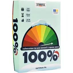 Настільна гра Strateg 100% розважальна українською мовою (30802)