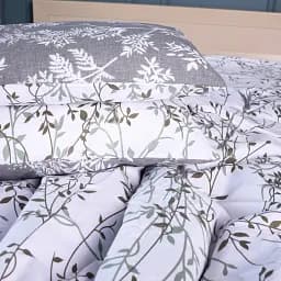 Простирадло MirSon Ranforce Elite 17-0668 Grey Blooms 110х160 см (2200009908880) - мініатюра 3