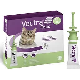 Протипаразитарні краплі Ceva Vectra Felis (Вектра Феліс) на холку від бліх для котів – 3 піпетки
