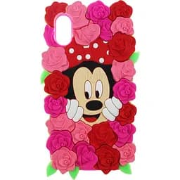 Чохол-накладка Toto TPU Fluffy Case IPhone X Mini Mouse Pink