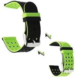 Двойной ремешок Primo с перфорацией для часов Samsung Galaxy Watch 42 мм (SM-R810) Black Green