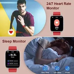 Смарт-годинник Ordtop фітнес-трекер 1.69-дюймовий HD-дисплей Fitness Armbanduhr - мініатюра 3