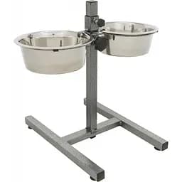 Стойка з мисками для собак Trixie 2 x 1,8 л / 20 см, h=40 см