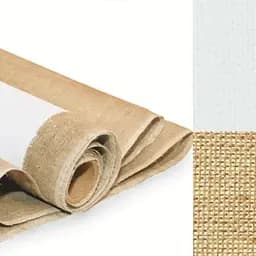 Полотно в рулоне Rosa с грунтовкой, ширина 2 м. Лен, акриловая грунтовка, крупное зерно, 690/м²