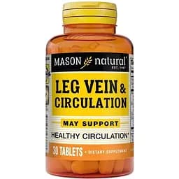 Натуральна добавка Mason Natural Leg Vein & Circulation, 30 таблеток