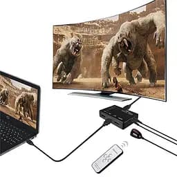 Комутатор HDMI 5xports HDMI switch, remote controlled, 4K resolution support Media-Tech - мініатюра 6