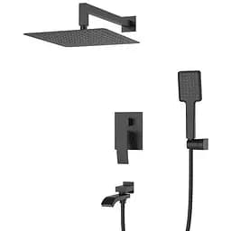 Душова система прихованого монтажу Koer KB-66007-05 KR3465, Чорний матовий