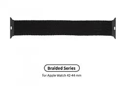 Ремінець Braided Solo Loop Band для Apple Watch 42/44/45mm Charcoal Size 6 148mm [54200] - мініатюра 2