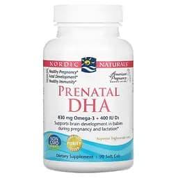 Риб'ячий жир для вагітних Nordic Naturals без добавок 500 мг 90 гелевих капсул