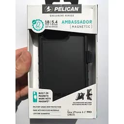 Протиударний чохол Pelican Ambassador MagSafe аналог OtterBox Defender для iPhone 15 Pro (6.1") Black - мініатюра 3