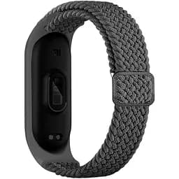 Плетеный ремешок Elastic Adjustment Xiaomi Mi Band 7/6/5/4/3 Grey
