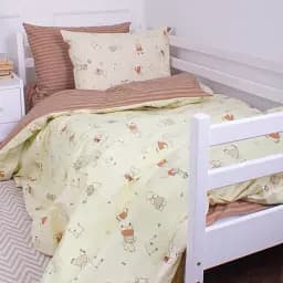 Комплект постельного белья MirSon Бязь 18-0009 Happy Hipos 110х140 бежево-коричневый (2200010263305)