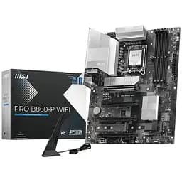 Материнська плата MSI PRO LGA1851, B860-P WIFI, B860, 4xDDR5, 1xPCI-E 5.0 x16, 3xPCI-E 4.0 x16, 4xSATA3, 3xM.2, ALC897, Realtek 8126 5Gb, WiFi 7, Bluetooth 5.4, HDMI/DP/Type-C, ATX - мініатюра 2