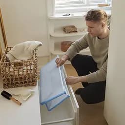 Набір Stokke Flexi Bath: ванночка складна та адаптер, блакитний (531513) - мініатюра 7