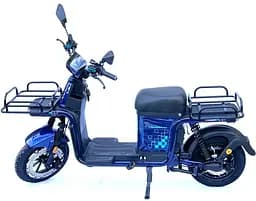 Електроскутер Вантажний з двома великими багажниками Crosser MAX PRO (1200W  72V 24Ah) Синій - мініатюра 2