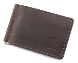 Кожаный мужской зажим для денег GRANDE PELLE 12х8х1 см acs0027522
