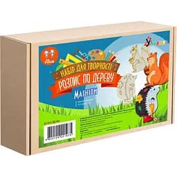 Набір для творчості Умняшка розпис по дереву, магніти-лісові жителі (РД-006)