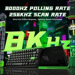 Ігрова магнітна дротова клавіатура Attack Shark R85 / Дротове підключення / Magnetic Switch / Black - мініатюра 2