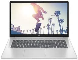 HP Ноутбук 17-cn4043ua 17.3" FHD IPS AG, Intel 5-120U, 16GB, F512GB, UMA, DOS, сріблястий - мініатюра 1