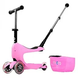 Самокат Micro Mini2go Deluxe Plus рожевий (MMD033) - мініатюра 2