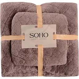 Набір рушників Soho Romb Brown 2 шт. коричневий (35*75+70*140см, мікроф. Romb Bro)