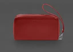 Кожаный клатч-купюрник 4.0 красный краст