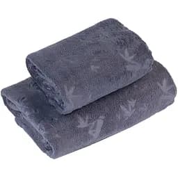 Набір рушників Koloco Бамбук, мікрофібра, 140х70 см, 90х50 см, сірий (60069)