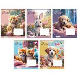 Набор тетрадей Yes You Lovely А5 в клетку 12 листов 25 шт. (766926)