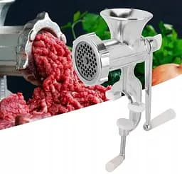 Мясорубка ручная механическая в коробке из литого алюминия 24х16х8.5 см (Ø отверстий в решётке 4 мм ), Zauberg 87216