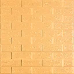 3D панель Sticker Wall самоклеюча 700x770x5мм цегла Жовто-пісочний 009-5 SW-00000028