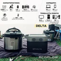 Зарядна станція EcoFlow DELTA (1260 Вт·г) (43-00336) - мініатюра 7