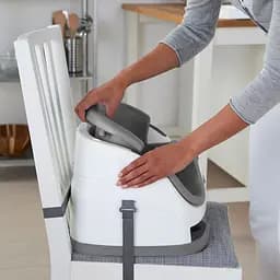 Стільчик-бустер для годування 2 в 1 Ingenuity Baby Base, сірий (11576) - мініатюра 4