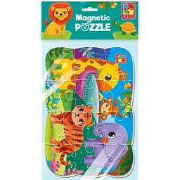 Магнітні пазли Vladi Toys Зоопарк 12 елементів  (VT3205-90) - мініатюра 2