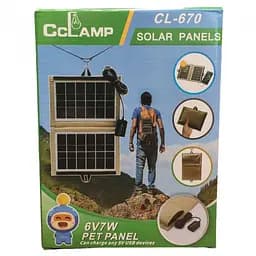 Сонячна панель трансформер CcLamp CL-670 7 Вт заряджання від сонця Solar Panel Пісочні - мініатюра 6