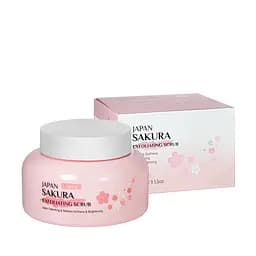 Скраб пилинг для лица с ниацинамидом Laikou Japan Sakura Exfoliating Scrub 100 г