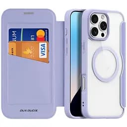 Чохол-книжка Dux Ducis Skin X Pro with MagSafe для Apple iPhone 16 Pro Max (6.9) Purple
