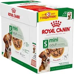 Уцінка. Вологий корм Royal Canin Mini Adult для дорослих собак дрібних порід 1.02 кг (12 шт. х 85 г)  - мініатюра 1
