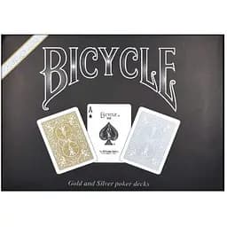Карти гральні United States Playing Card Company Bicycle Prestige Line Set 2 decks Gold & Silver (2 колоди) (PC_BPLS2)