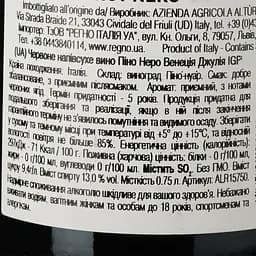 Вино Alturis Pinot Nero, червоне, сухе, 0,75 л (ALR15750) - мініатюра 3