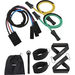 Набір трубчастих еспандерів з ручками York Fitness 5 кольорів