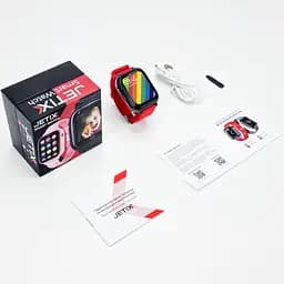 Смарт-годинник JETIX DF100 Pro з 4G відеодзвінком, вібродзвінком і вологозахистом IP67 - червоний - мініатюра 8