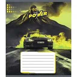 Зошит учнівський "Супер сила" Leader 012-510041C-4 в косу лінію, 12 аркушів