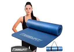 Коврик для фитнеса и йоги EasyFit NBR 10 мм Синий (EF-1919-Bl)