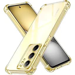 TPU чохол GETMAN Ease logo посилені кути Full Camera для Realme C75 / C75x Безбарвний (прозорий)