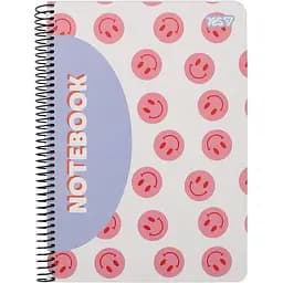 Тетрадь для записей Yes Smiley and Flowers А5 в клетку 80 листов (152294)