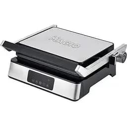 Прижимной контактный электрический гриль Magio MG-355 домашний с антипригарным покрытием 2400Вт Черный