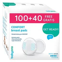 Лактационные вкладыши BabyOno Comfort 140 шт. (296/140)